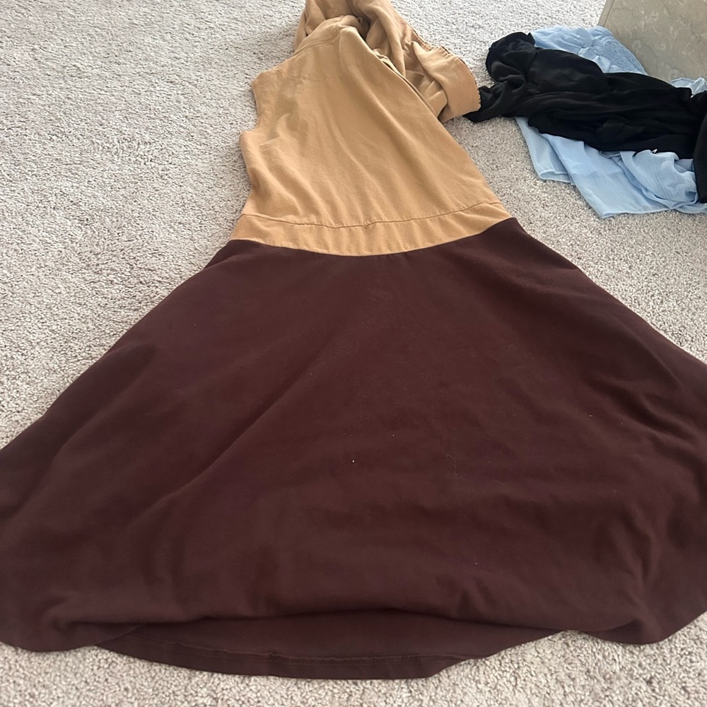 Brown and Tan Hooded Star Wars Jedi Dress - Picture 6 of 9